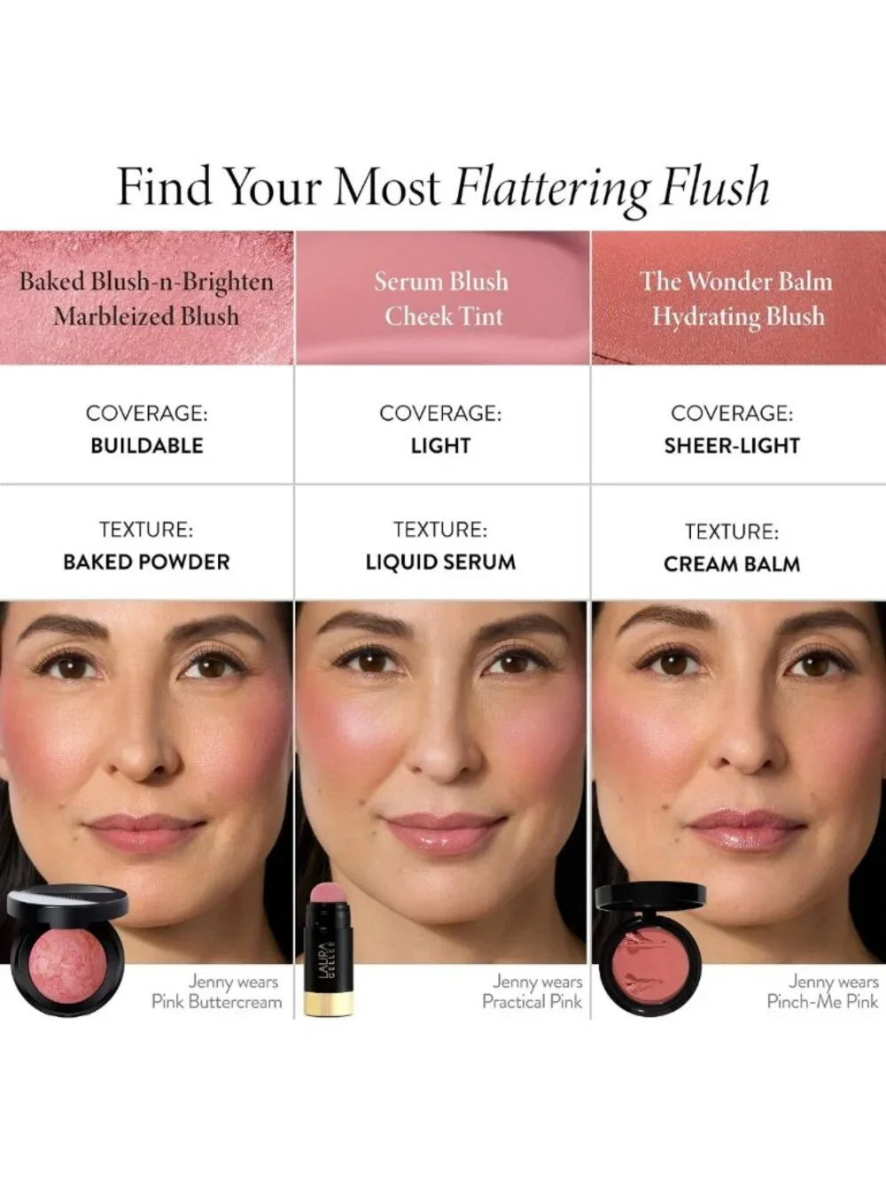 Baked Blush-n-Brighten Powder Blush in Pink Buttercream - Radiant Finish